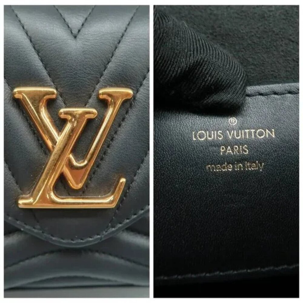 100% Authentic Louis Vuitton New Wave Black W/P Leather Satchel - Picture 11 of 12